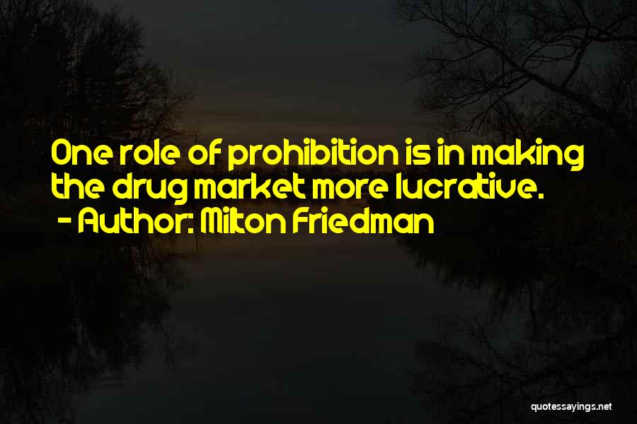 Lucrative Quotes By Milton Friedman