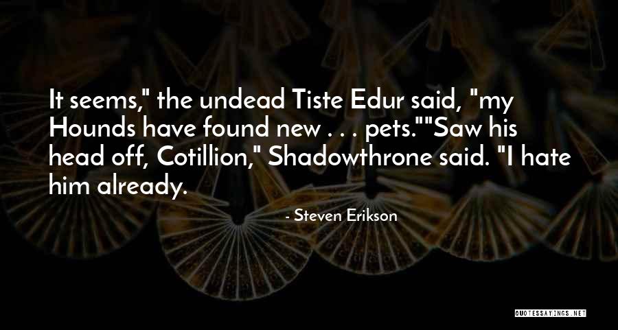 Ludeke Swimming Quotes By Steven Erikson Ludeke Swimming Quotes By Steven Erikson
