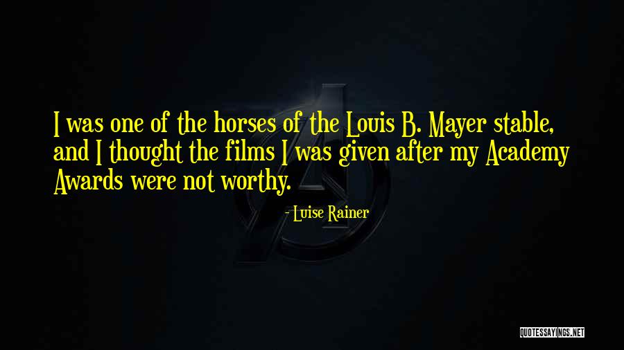 Luise Rainer Quotes 181263 Luise Rainer Quotes 181263