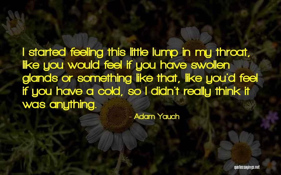 Lump In Throat Quotes By Adam Yauch