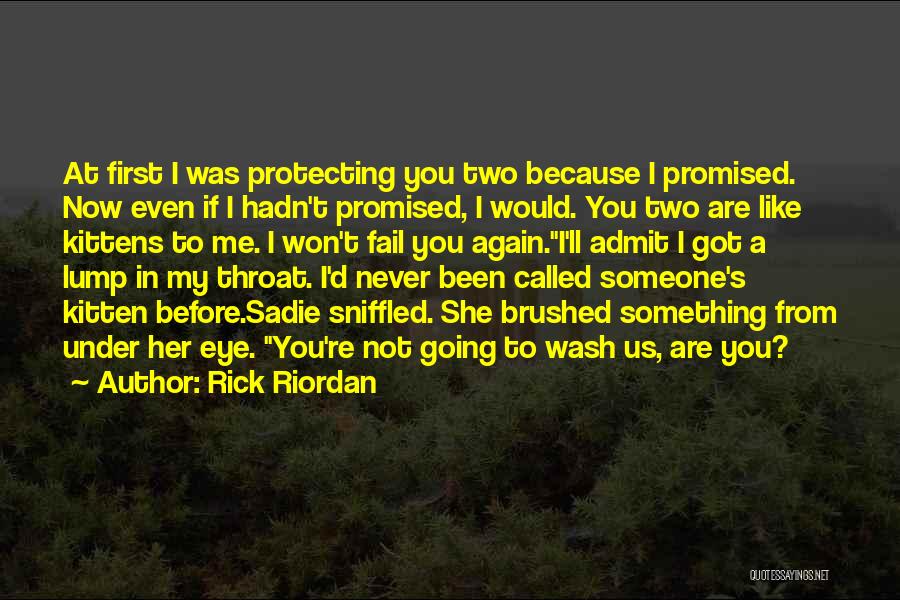Lump In Throat Quotes By Rick Riordan