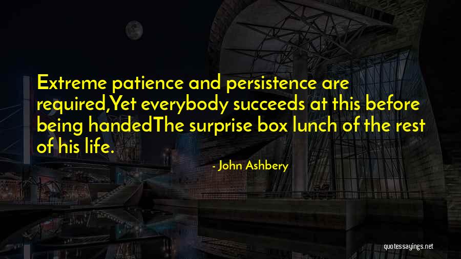 Lunch Box Quotes By John Ashbery