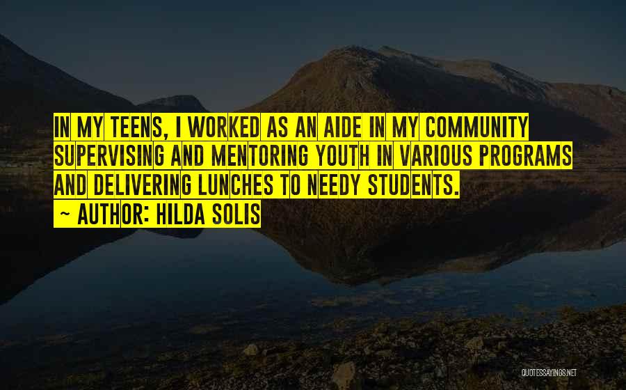 Lunches Quotes By Hilda Solis