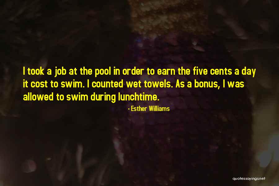 Lunchtime Quotes By Esther Williams Lunchtime Quotes By Esther Williams