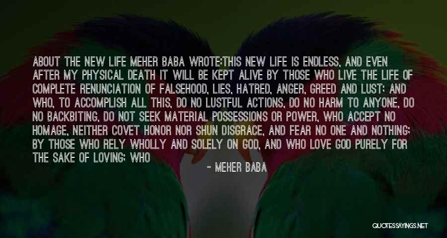 Lust And Greed Quotes By Meher Baba Lust And Greed Quotes By Meher Baba