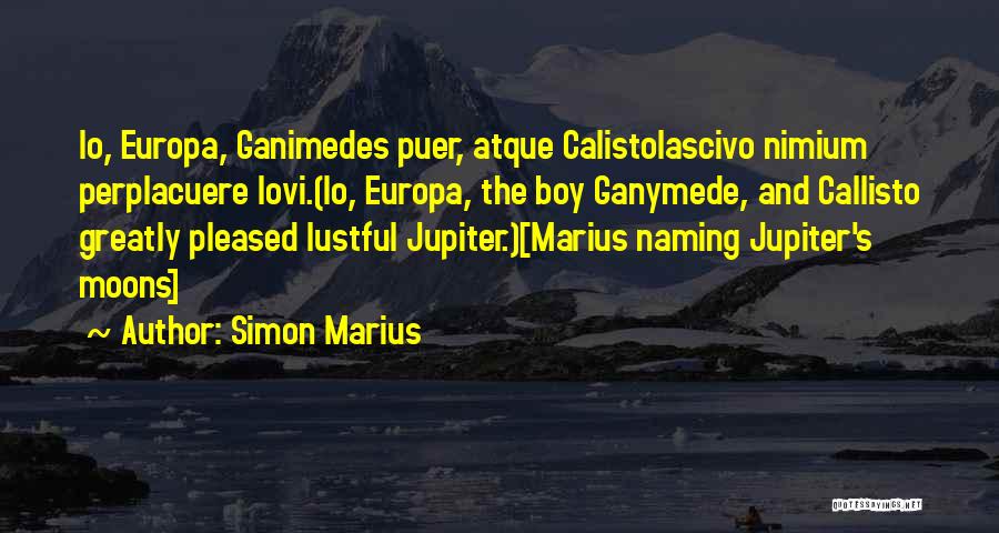 Lust Boy Quotes By Simon Marius