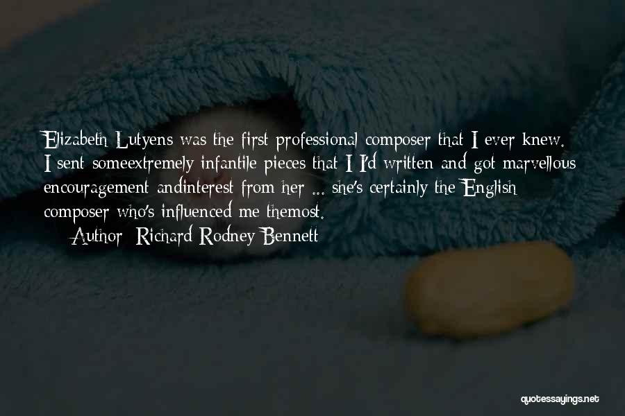 Lutyens Quotes By Richard Rodney Bennett