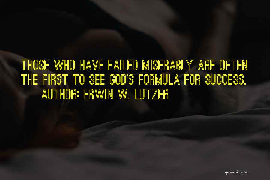 Lutzer Quotes By Erwin W. Lutzer