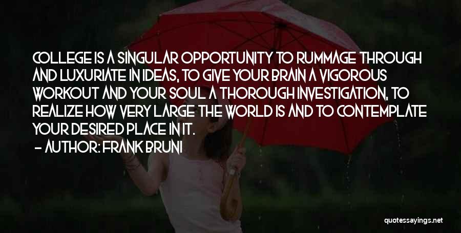 Luxuriate Quotes By Frank Bruni