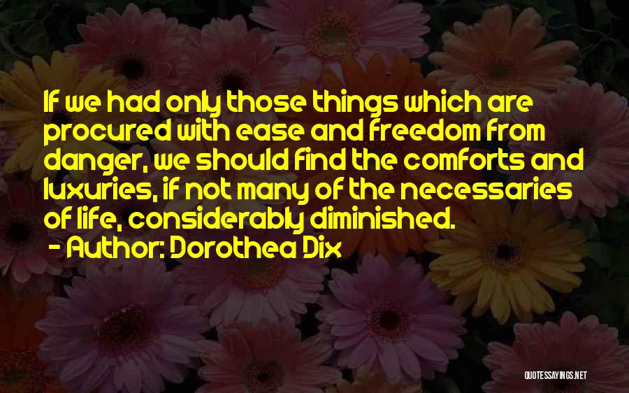Luxuries Quotes By Dorothea Dix