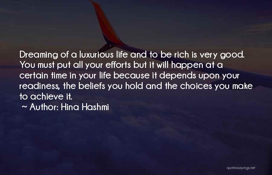 Luxurious Quotes By Hina Hashmi