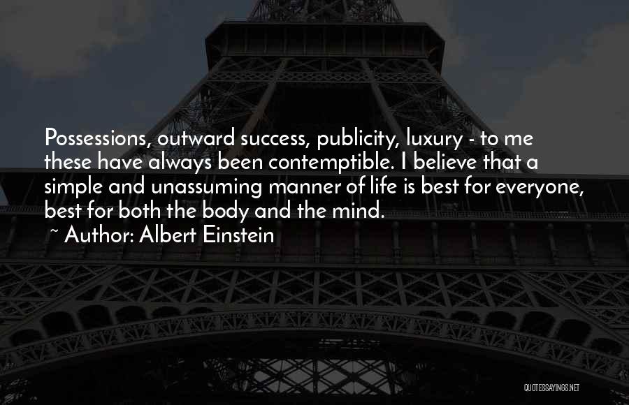 Luxury Quotes By Albert Einstein