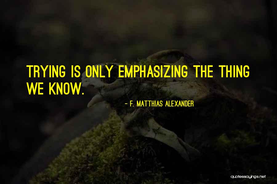 Luxus Fairy Quotes By F. Matthias Alexander Luxus Fairy Quotes By F. Matthias Alexander