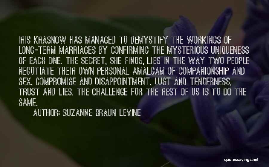Lying And Trust Quotes By Suzanne Braun Levine