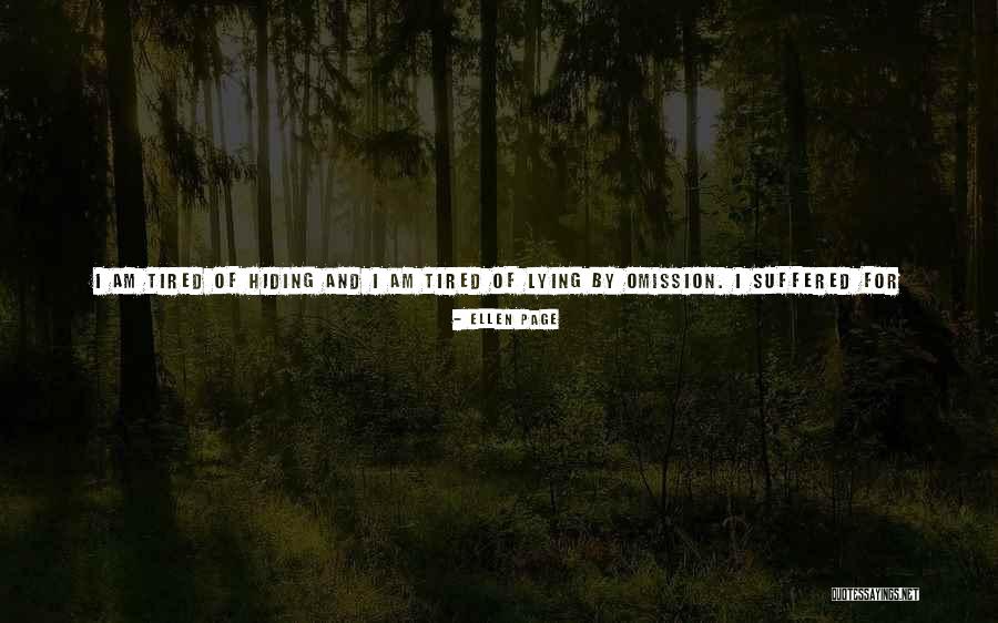 Lying By Omission Quotes By Ellen Page Lying By Omission Quotes By Ellen Page