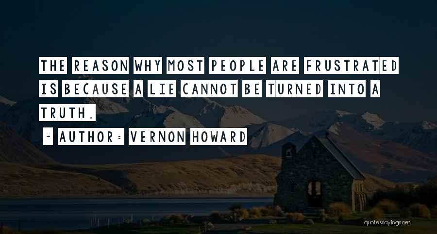 Lying For No Reason Quotes By Vernon Howard