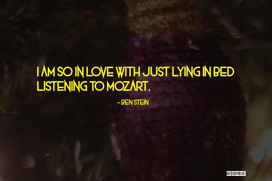 Lying In Love Quotes By Ben Stein Lying In Love Quotes By Ben Stein