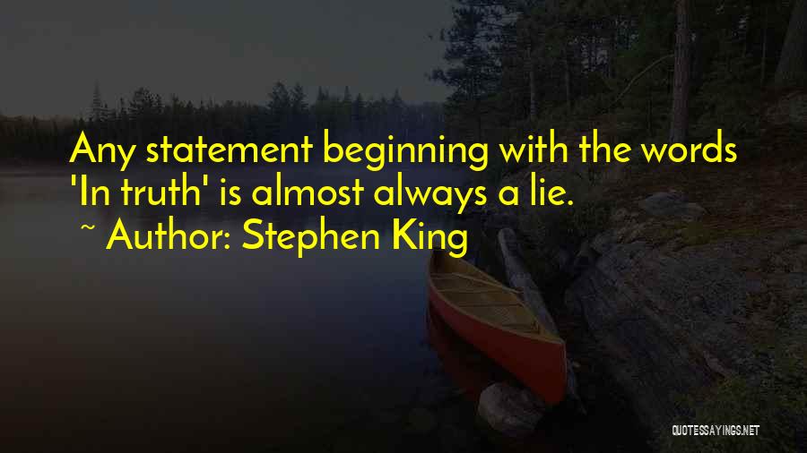 Lying In The Dark Quotes By Stephen King