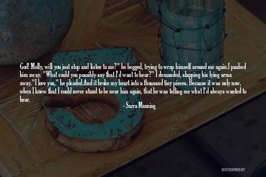 Lying In Your Arms Quotes By Sarra Manning