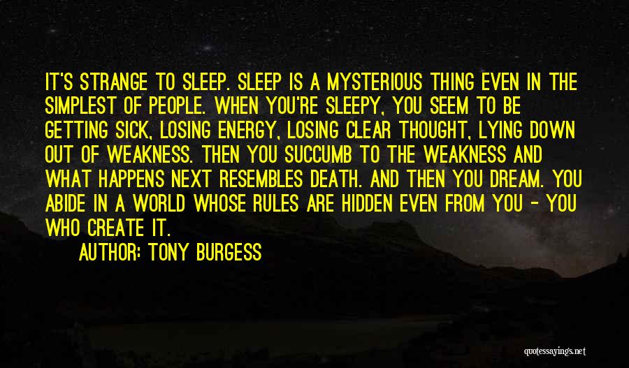 Lying Next To You Quotes By Tony Burgess