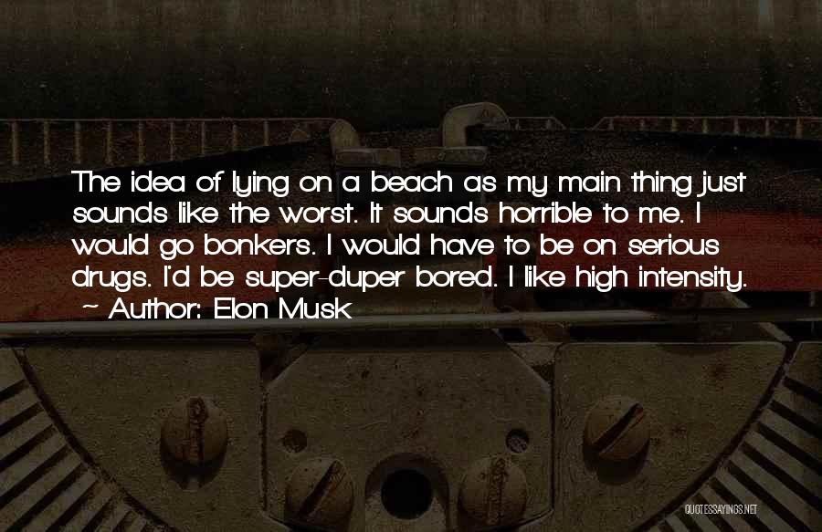 Lying On The Beach Quotes By Elon Musk