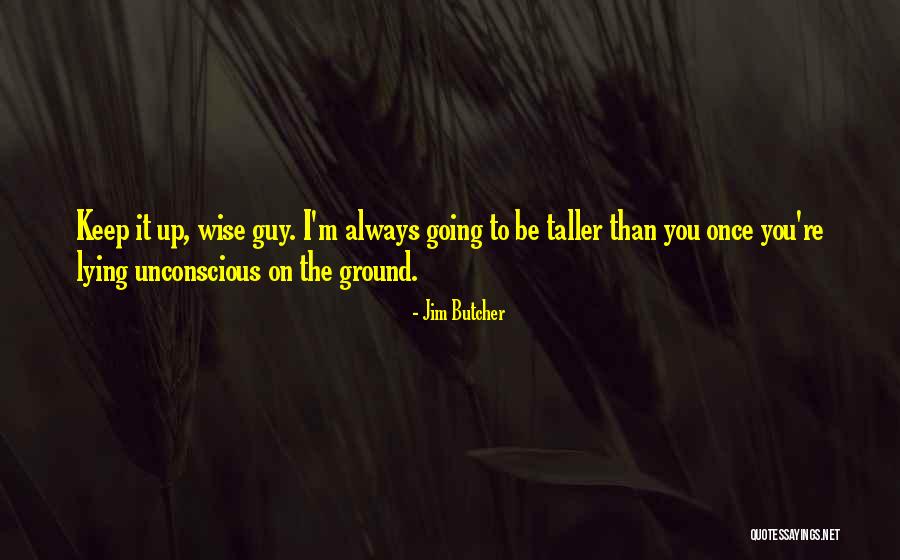 Lying On The Ground Quotes By Jim Butcher