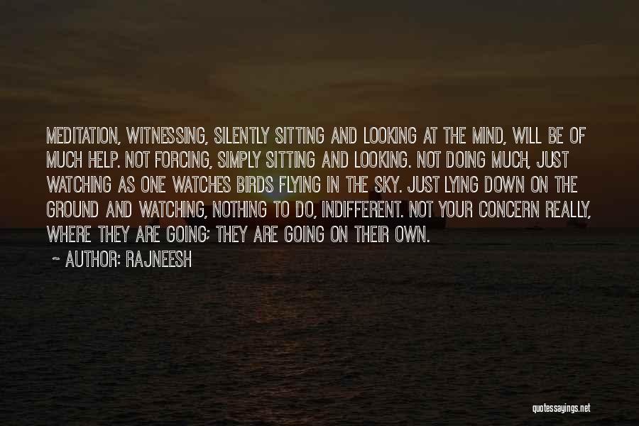 Lying On The Ground Quotes By Rajneesh