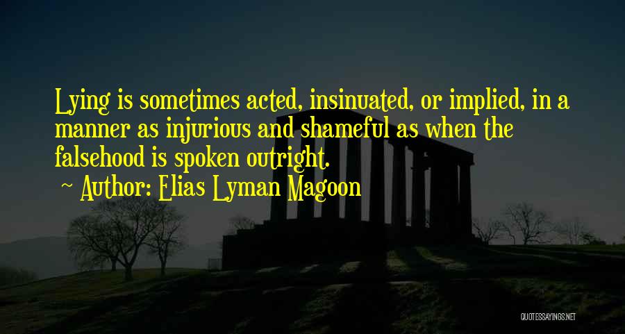 Lyman Quotes By Elias Lyman Magoon