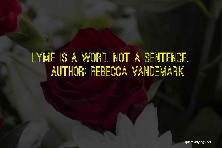 Lyme Disease Quotes By Rebecca VanDeMark