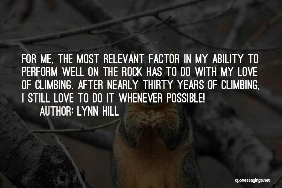 Lynn Hill Quotes 385821