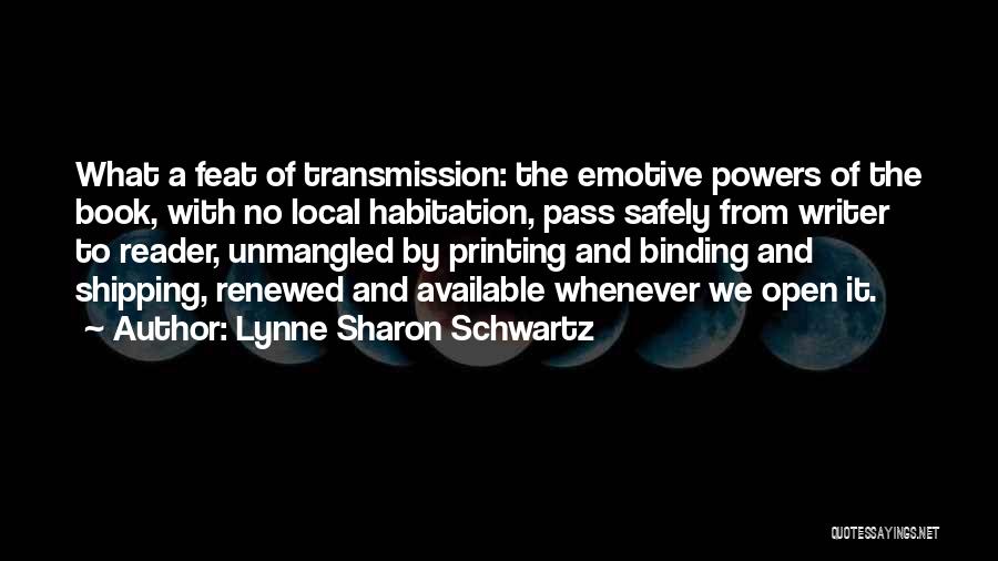 Lynne Sharon Schwartz Quotes 1522666