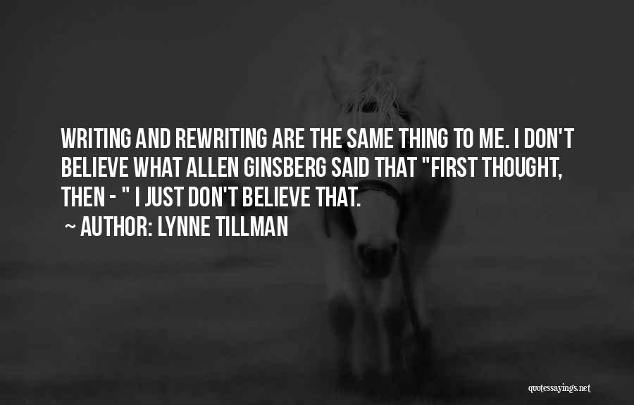 Lynne Tillman Quotes 1521355