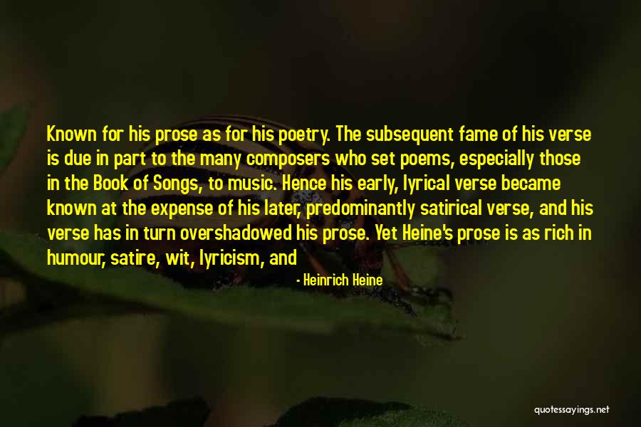 Lyrical Poetry Quotes By Heinrich Heine Lyrical Poetry Quotes By Heinrich Heine