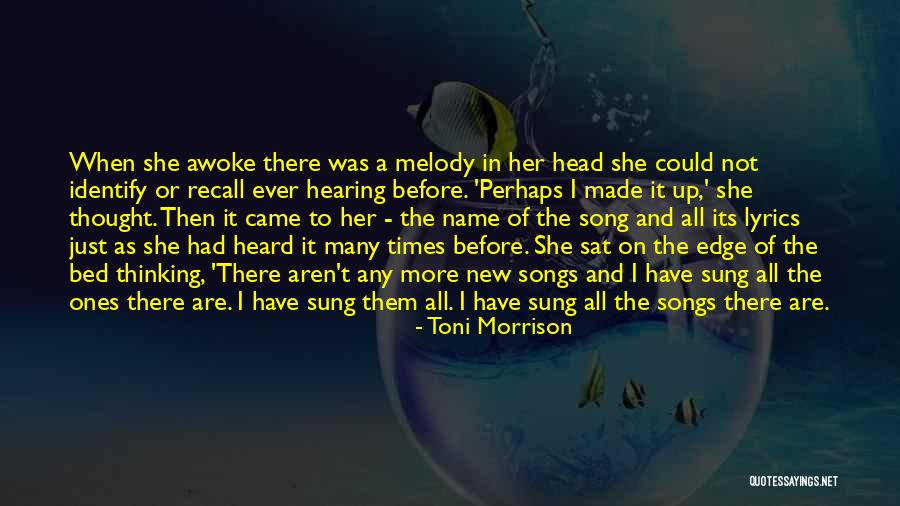 Lyrics As Quotes By Toni Morrison Lyrics As Quotes By Toni Morrison