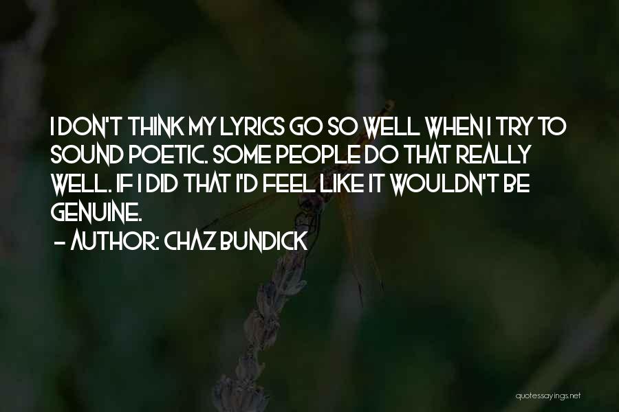 Lyrics Quotes By Chaz Bundick