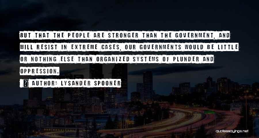 Lysander Quotes By Lysander Spooner