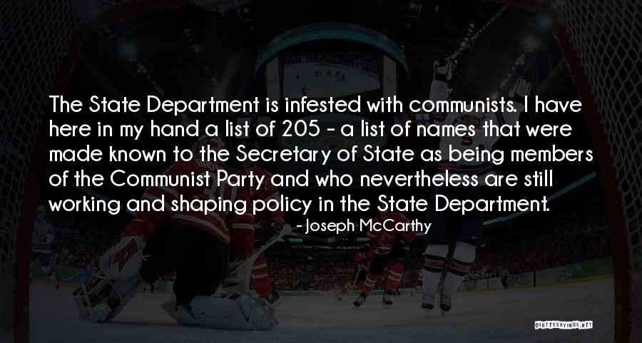 Lysinski Quotes By Joseph McCarthy Lysinski Quotes By Joseph McCarthy