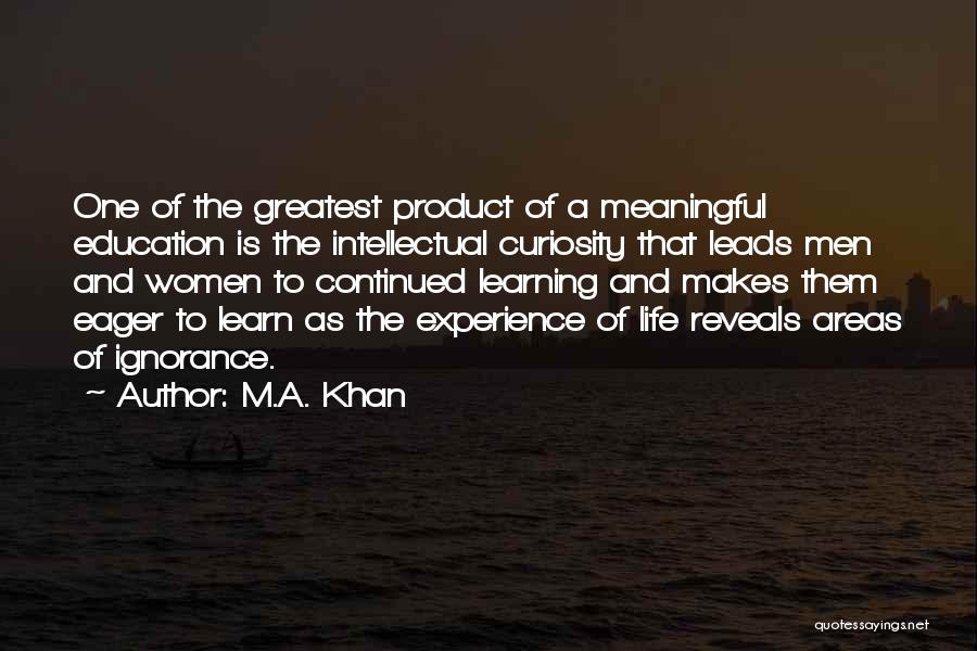 M.A. Khan Quotes 1598866