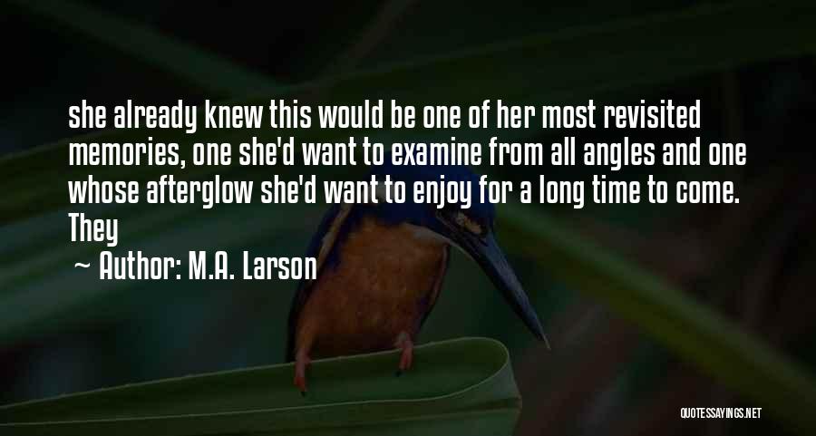 M.A. Larson Quotes 2087113