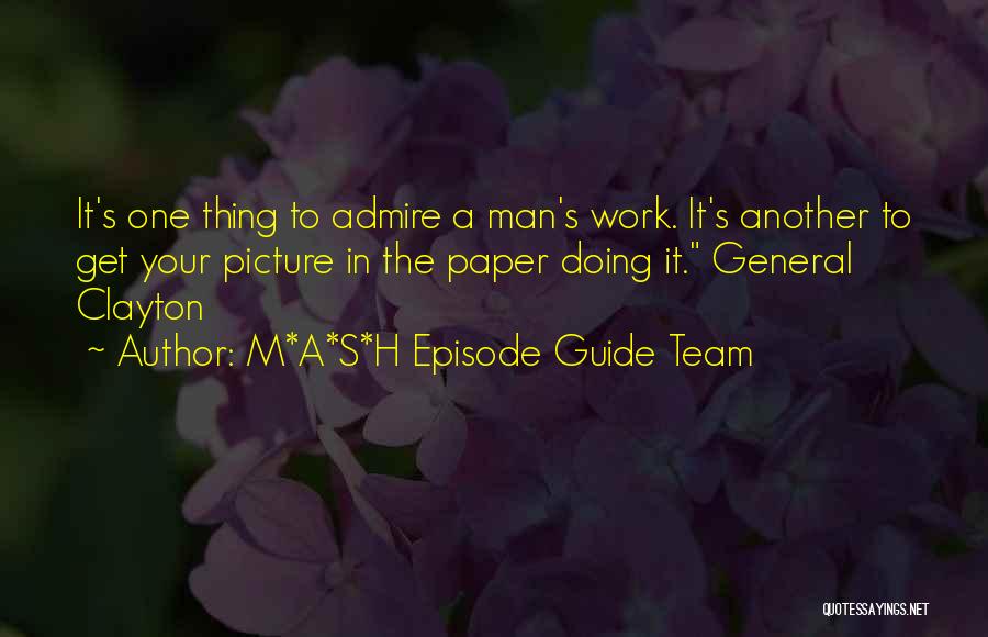 M*A*S*H Episode Guide Team Quotes 2267096