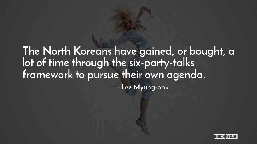 M E Framework Quotes By Lee Myung-bak
