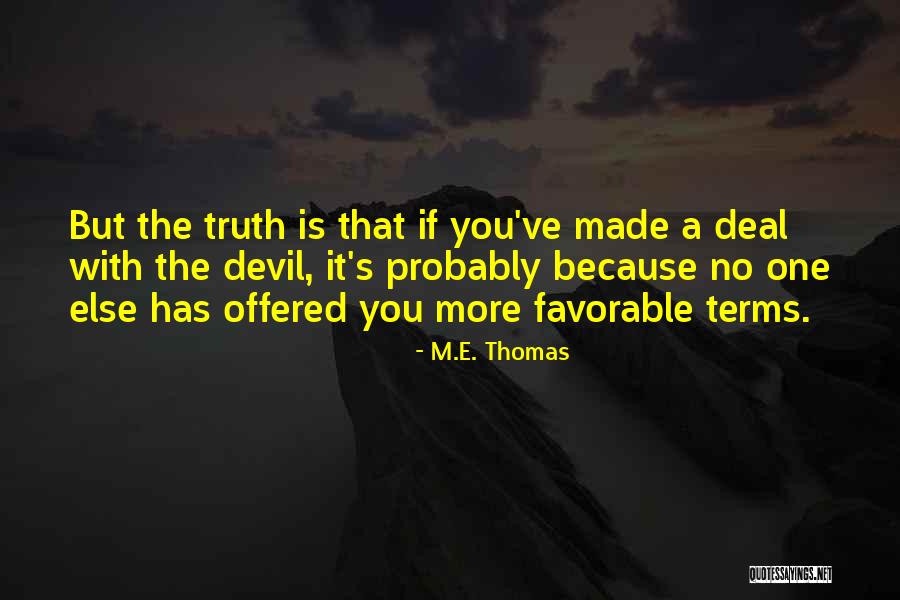 M.E. Thomas Quotes 133788