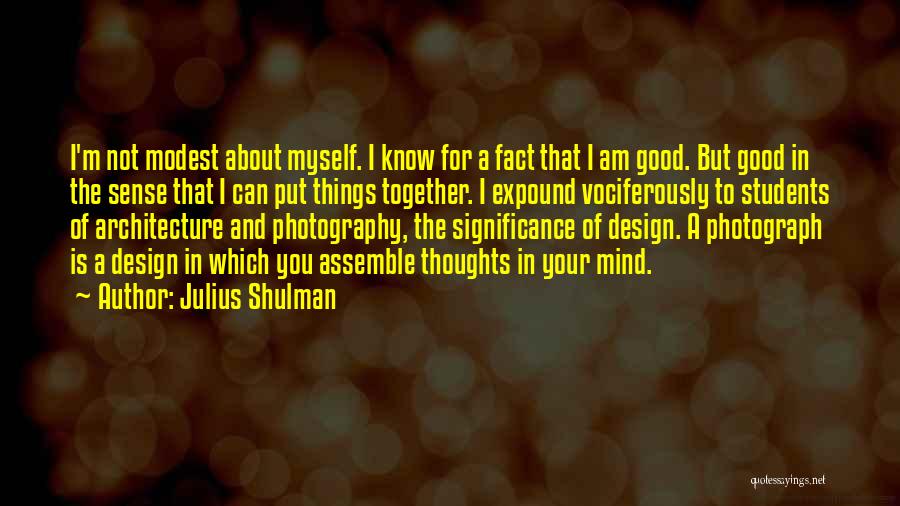 M.i.l.k Photography Quotes By Julius Shulman