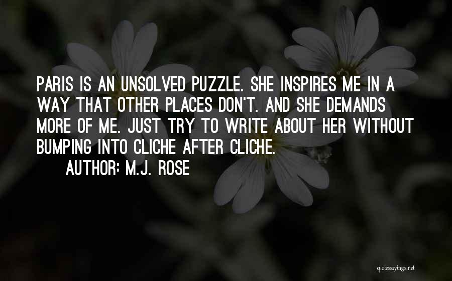 M.J. Rose Quotes 858585