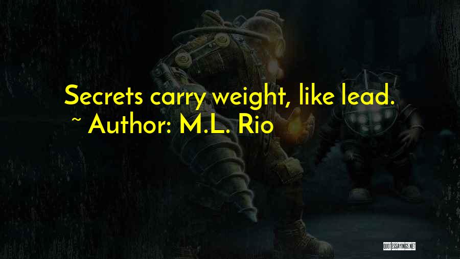 M.L. Rio Quotes 1593439