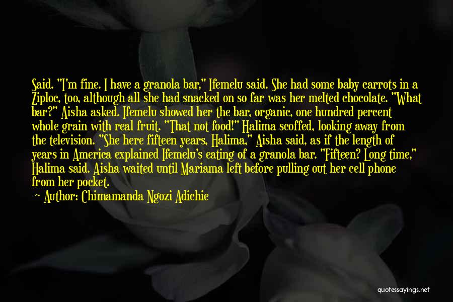 M&m Chocolate Quotes By Chimamanda Ngozi Adichie