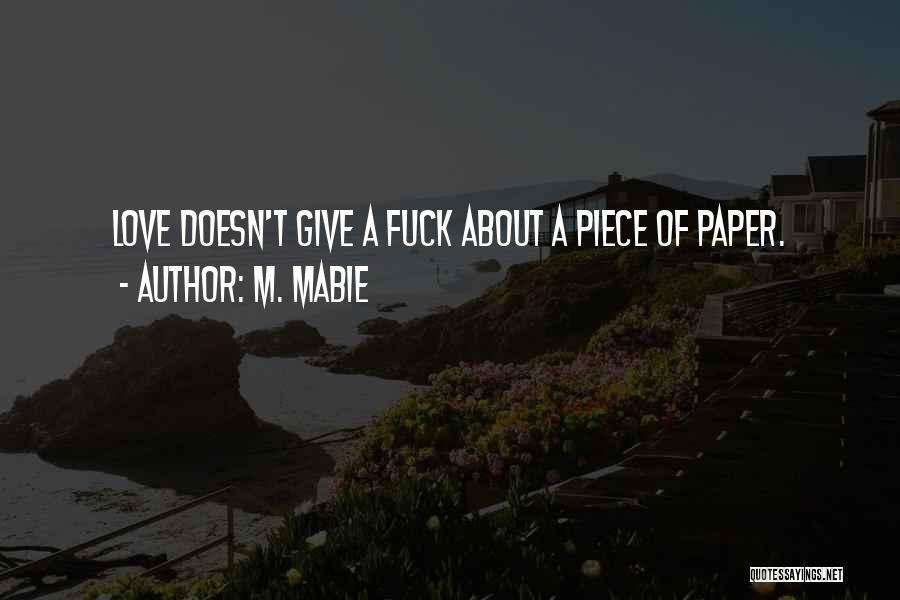 M. Mabie Quotes 855902