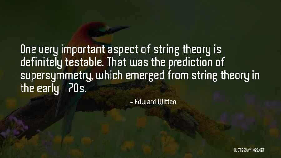 M Theory Witten Quotes By Edward Witten M Theory Witten Quotes By Edward Witten