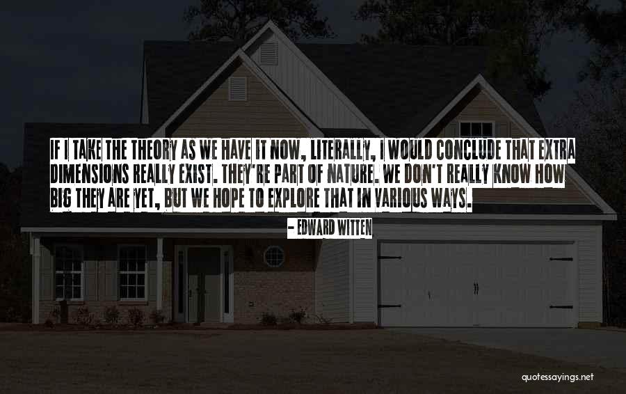 M Theory Witten Quotes By Edward Witten M Theory Witten Quotes By Edward Witten