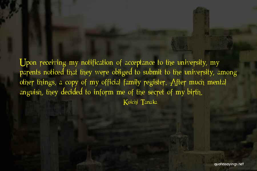 Macadangdang Quotes By Koichi Tanaka Macadangdang Quotes By Koichi Tanaka